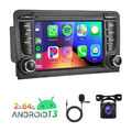 7" Android 13 Autoradio Carplay GPS BT 2+64GB Kamera für Audi A3 S3 RS3 8P1 8PA