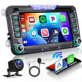 Apple Carplay Autoradio GPS WIFI 2+64GB Android 13 Für VW GOLF 5 6 Passat Touran