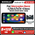 12,3" Android 13 8+128GB Autoradio Für Mercedes C/GLC/X/V-Klasse W205 X253 W447