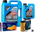 BOSCH Inspektionspaket 6 L Liqui Moly Longtime High Tech 5W-30 für Nissan