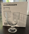 4x Ikea VARDAGEN Kelchglas Klarglas, 28 cl Ice-Cream Dessertglas