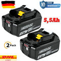 2X Original 18V/5.5Ah für  Makita Akku BL1860B- 2er Set -TD251DRFX BL1850 BL1830