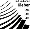 SCHWARZ Schrumpfschlauch 2:1 3:1 4:1 - mit / ohne Kleber - 1 bis 10 Meter