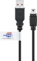 USB 2.0 Hi-Speed Kabel mit USB Zertifikat, Schwarz USB 2.0-Stecker (Typ A) > USB