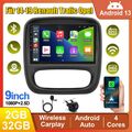 Autoradio für Renault Trafic Opel Vivaro Android 13 GPS Navi 32G Carplay+ Kamera