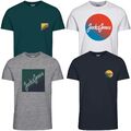 Jack & Jones Herren T-Shirt mit Rundhalsausschnitt kurzarm Sport Clubwear Party