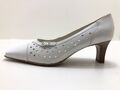 Jenny by Ara Damen Halbschuh Pumps Absatzschuh High Heels Weiß Gr. 37 (UK 4)