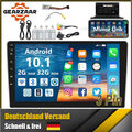 10.1 Zoll Android 12 Autoradio 1 DIN Carplay mit GPS Navi WiFi FM USB 2+32G Neu