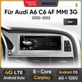 Für Audi A6 C6 4F MMI 3G 2010-2012 6+128GB 8.8" Carplay Android Autoradio GPS BT