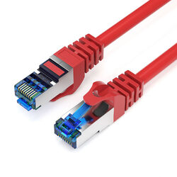 3m CAT 7 Patchkabel Netzwerkkabel Ethernetkabel DSL LAN Kabel  - ROT