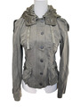 Marc Cain Sports Jacke Khaki Olivegrün Damen Parka Kapuze Freizeit Größe 36