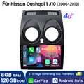 6+128GB Android 13 Autoradio Für Nissan Qashqai 1 J10 2006-2013 GPS Navi DAB+ BT