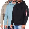 Alpha Industries Herren Hoodie Sweatshirt Pullover Hoody Kapuzenpulli 138333