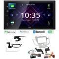 JVC Autoradio Apple CarPlay Android  DAB+ für Ford Fiesta silber ohne Display