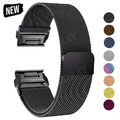 Milanese Ersatz Armband für Garmin Fenix 8 3 HR 5 5X Plus 6 6X Pro 7 7X Quickfit