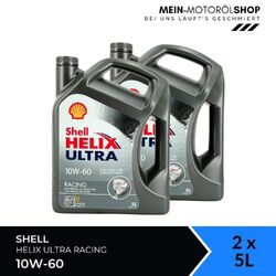 Shell Helix Ultra Racing 10W-60 Ferrari BMW M-Serie API SN 2x5 Liter = 10 Liter