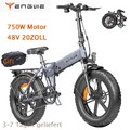 ENGWE EP-2 PRO 20 Zoll E-Bike Elektrofahrrad 750W E-Mountainbike Fat Bike 30MPH