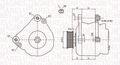 MAGNETI MARELLI LICHTMASCHINE GENERATOR 110A passend für SEAT ALTEA IBIZA LEON