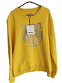 Kenzo Paris Pullover  XL Gelbes Sweatshirt mit Logostickerei Neu