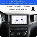 6+64GB Android 13 Autoradio DAB Für VW MQB T-Cross T-ROC GPS Navi DSP BT CarPlay