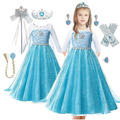 Anna Elsa2 Mädchen Prinzessin Kleid Kostüm Cosplay Party Outfit Kind Weihnachten