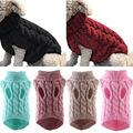 Modischer Welpe Pullover Winter Hunde Mantel Warm Strick Haustier Kleidung Weic⭐