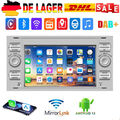 DAB+ Android 13 Carplay Autoradio GPS 32G Für Ford Focus C S Max Transit Fiesta