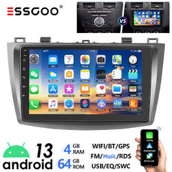 9" 4+64G Autoradio Android 13 Carplay GPS Navi WIFI RDS BT Für Mazda 3 2010-2013