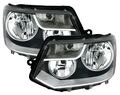 Scheinwerfer Set links + rechts für VW T5 Multivan Facelift 2009- Schwarz