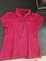 LACOSTE Poloshirt T Shirt Damen Gr. 38 / M weinrot TOPP