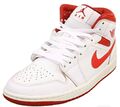 Nike Air Jordan 1 Mid Se weiß rot Gr. 42