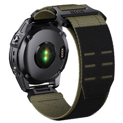 Quickfit 22mm 26mm Militär Nylon Armband Für Garmin Fenix 7 7X 6 6X 5X Epix 3 HR