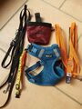 5tlg, Petlando Brustgeschirr, Hundegeschirr  Leckerli-Tasche Trixie, Leine curli