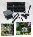 20W Solarpumpe Akku Solar Teichpumpe Gartenpumpe Pumpe Batterie Gartenteichpumpe