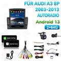 9.7'' Für Audi A3 8P 2003-2013 Autoradio Android 13 GPS NAVI BT USB CarPlay 64G