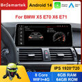 12.3” CarPlay Android 14.0 Autoradio 6+64GB GPS Navi für BMW X5 E70 X6 E71 CIC