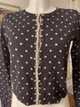 twin set simona barbieri Cardigan Taupe Weiss 38-38, M, Swarovski, Wolle Luxus