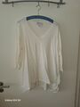 Shirt mit modischem Spitzeneinsatz von AMY VERMONT Gr. 46 Weiss