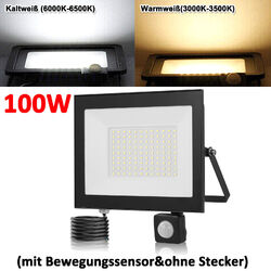 LED Fluter 10W 20W 30W 50W 100W 200W 300W 500W Strahler Baustrahler Scheinwerfer