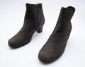 Gabor Damen Ankle Boots Absatzschuh Stiefelette Leder grau Gr 39 EU Art 17562-80