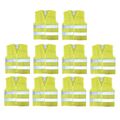 10x Kinder Warnweste Reflektor-Weste Neon-Weste Signalweste 18009