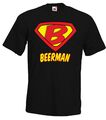 Youth Designz Beerman Herren T-Shirt mit Print Lustig Spruch Held Superman Fun