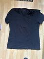 Tommy Hilfiger Gr XXXL Herren T-shirt Klassisch V Ausschnitt Schwarz