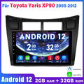 2+32G Android12 Autoradio Für Yaris XP90 2005-2012 GPS Navi BT WIFI Carplay 