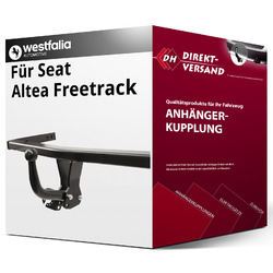 Für Seat Altea Freetrack Typ 5P5/5P8 (Westfalia) Anhängerkupplung starr neuKugelkopf geschraubt