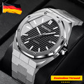 Herrenuhr Armbanduhr Herren Uhr Edelstahl Datum Quarzuhr Wasserdicht uhr Luxus 