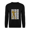 Biathlon Schriftzug mit Skifahrer Unisex Pullover