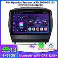 4+64G 8Kern Android 13 Autoradio GPS NAVI DAB Carplay Für Hyundai ix35 2009-2015