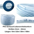 PVC Schlauch Aquariumschlauch Luftschlauch Meterware  10m / 25m / 50m / 100m