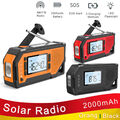 Tragbare Solar Handkurbel Radio AM FM Notfall Radio Powerbank mit LCD-Display